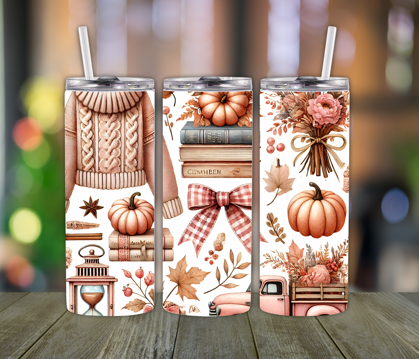 Sweater Weather Pumpkin Tumbler- Holiday Season Gift for the Cold Weather Lovers