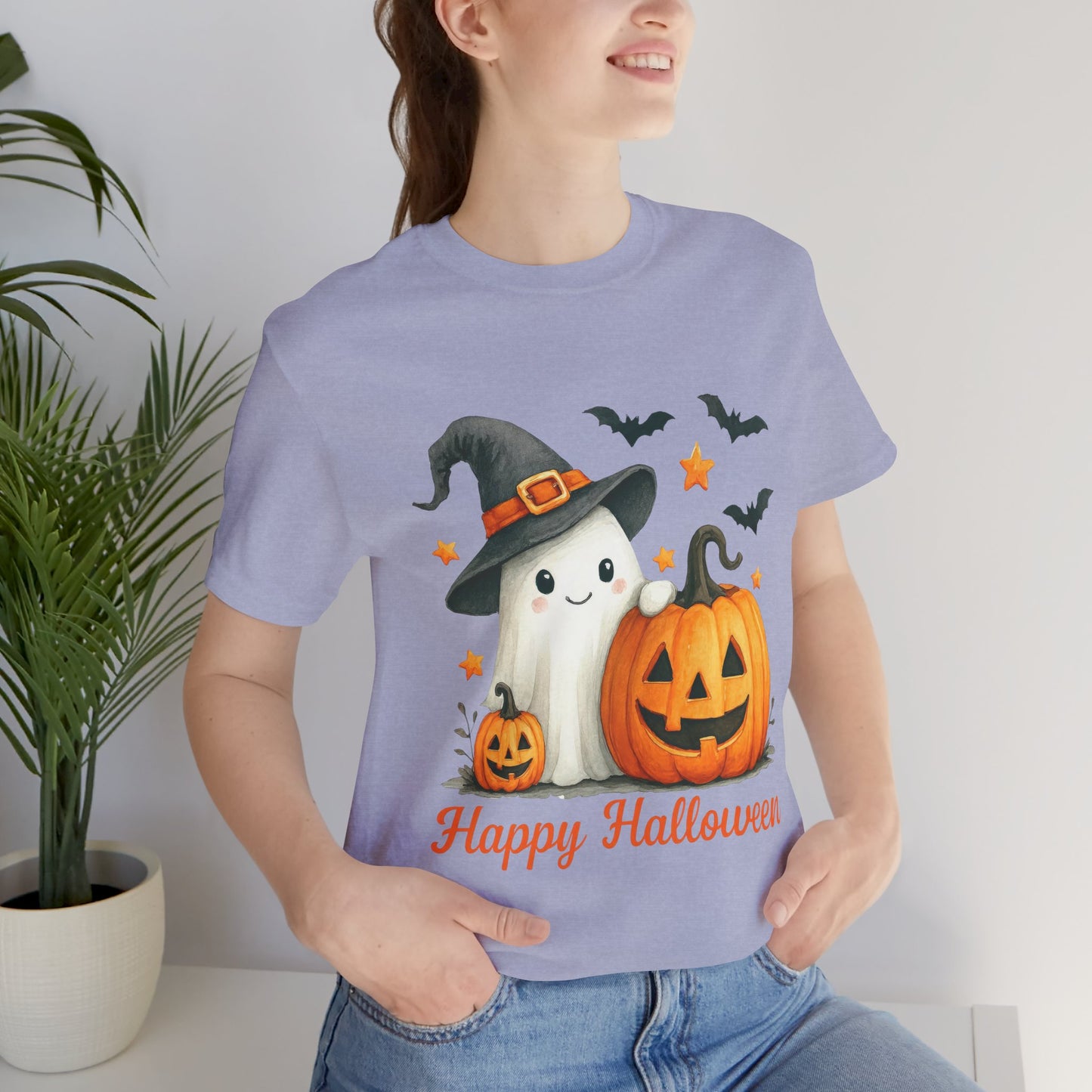 Halloween Ghost Tee, Funny Ghost Shirt, Unisex Halloween T-Shirt, Pumpkin Tee, Spooky Season Apparel, Cute Halloween Gift
