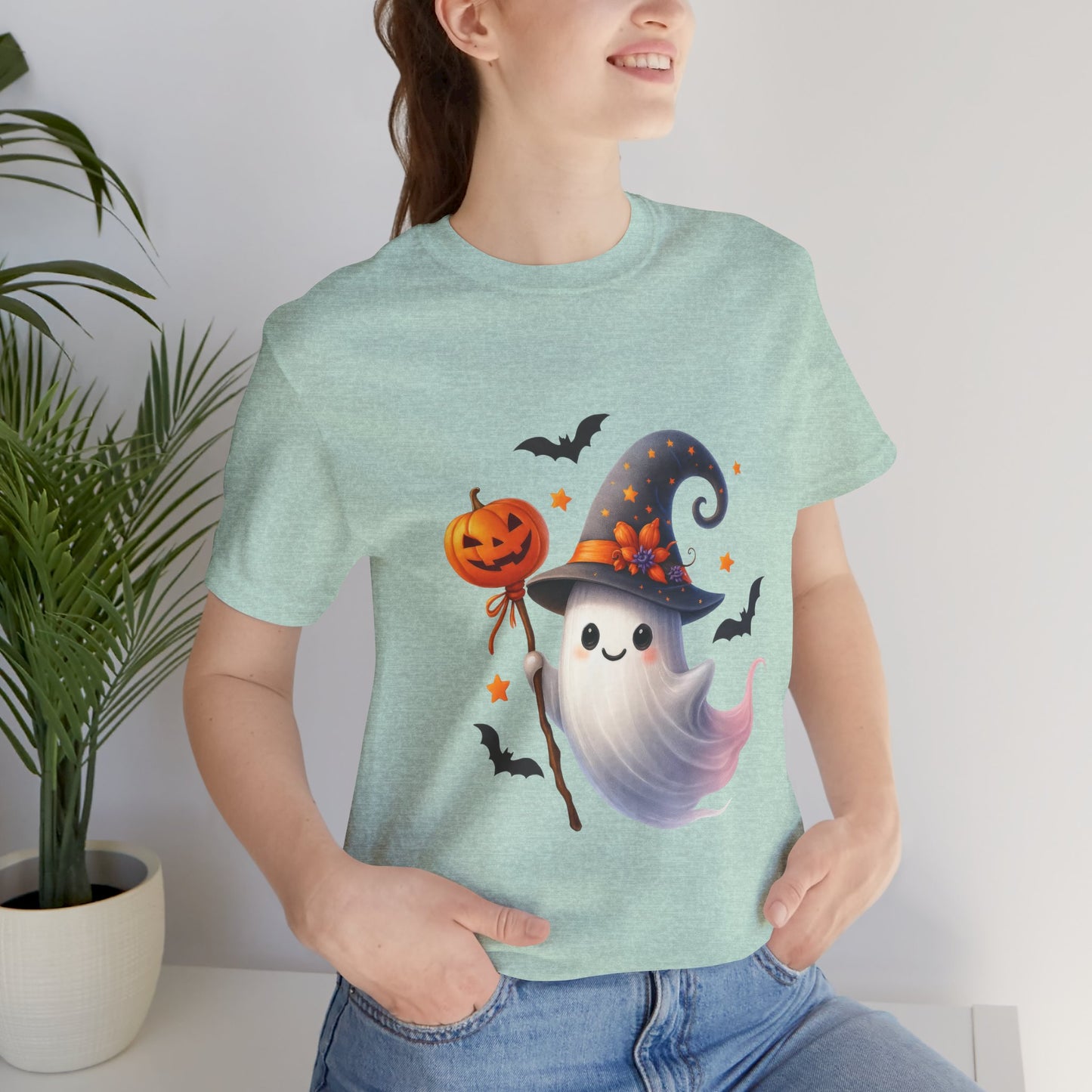 Halloween Ghost Tee, Funny Ghost Shirt, Unisex Halloween T-Shirt, Pumpkin Tee, Spooky Season Apparel, Cute Halloween Gift