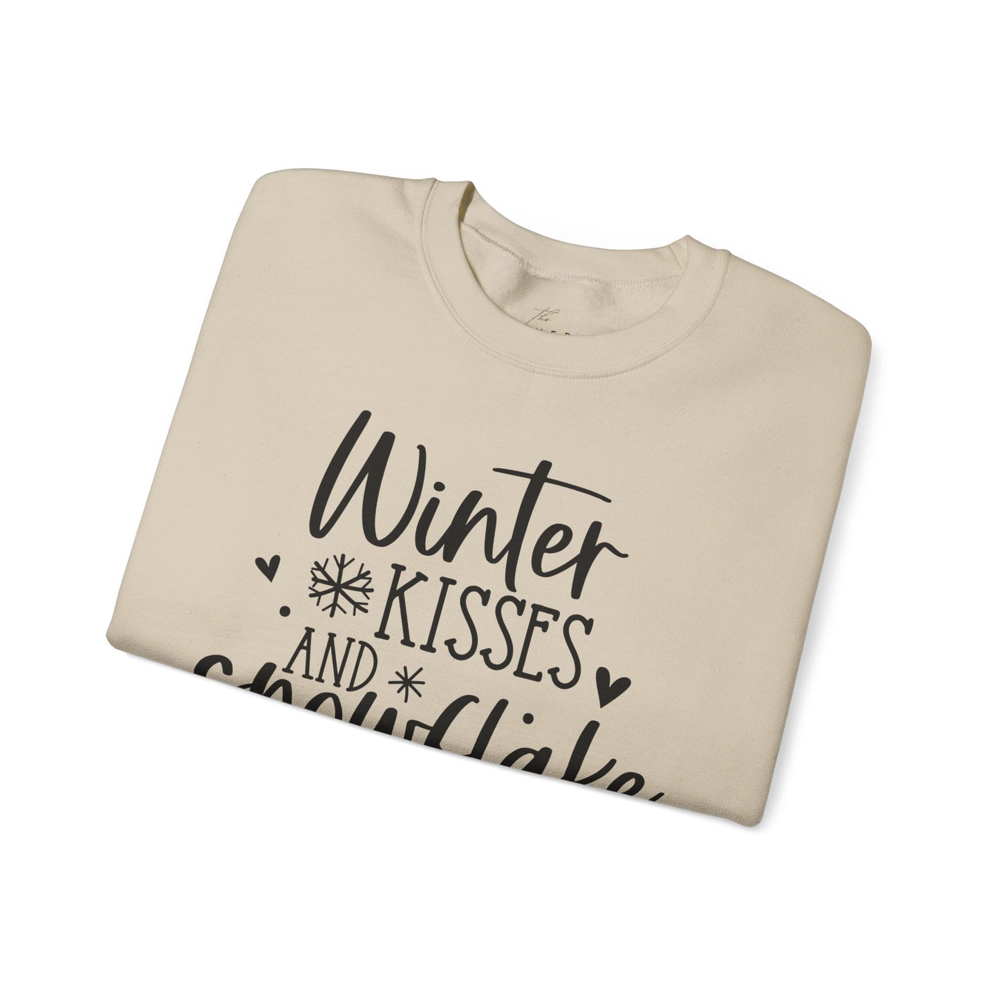 Winter Kisses Snowflake Wishes Winter/Fall Sweatshirt