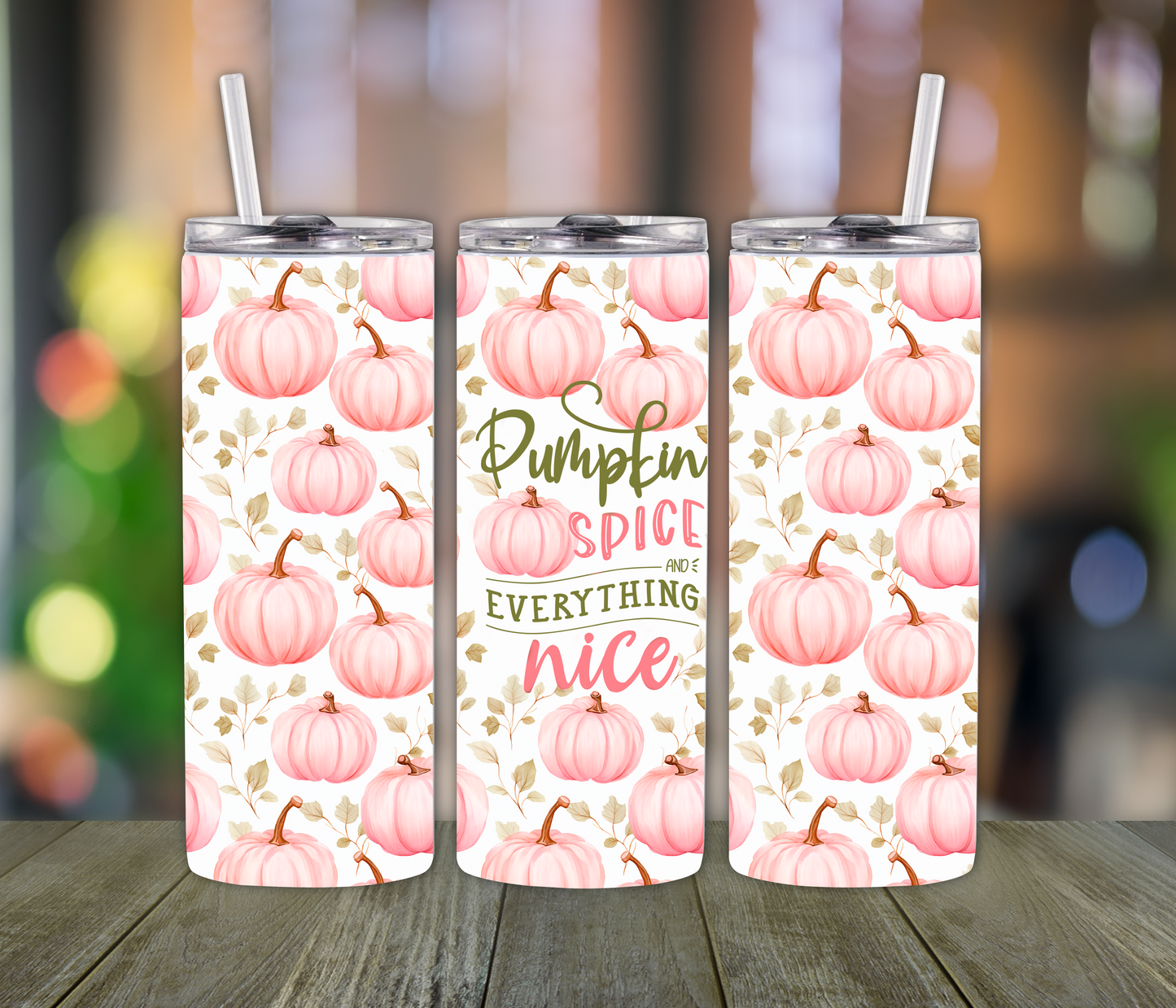 Pumpkin Spice and Everything Nice Tumbler- Fall Season Lovers, Mom or Grandma Gift for Holiday Season
