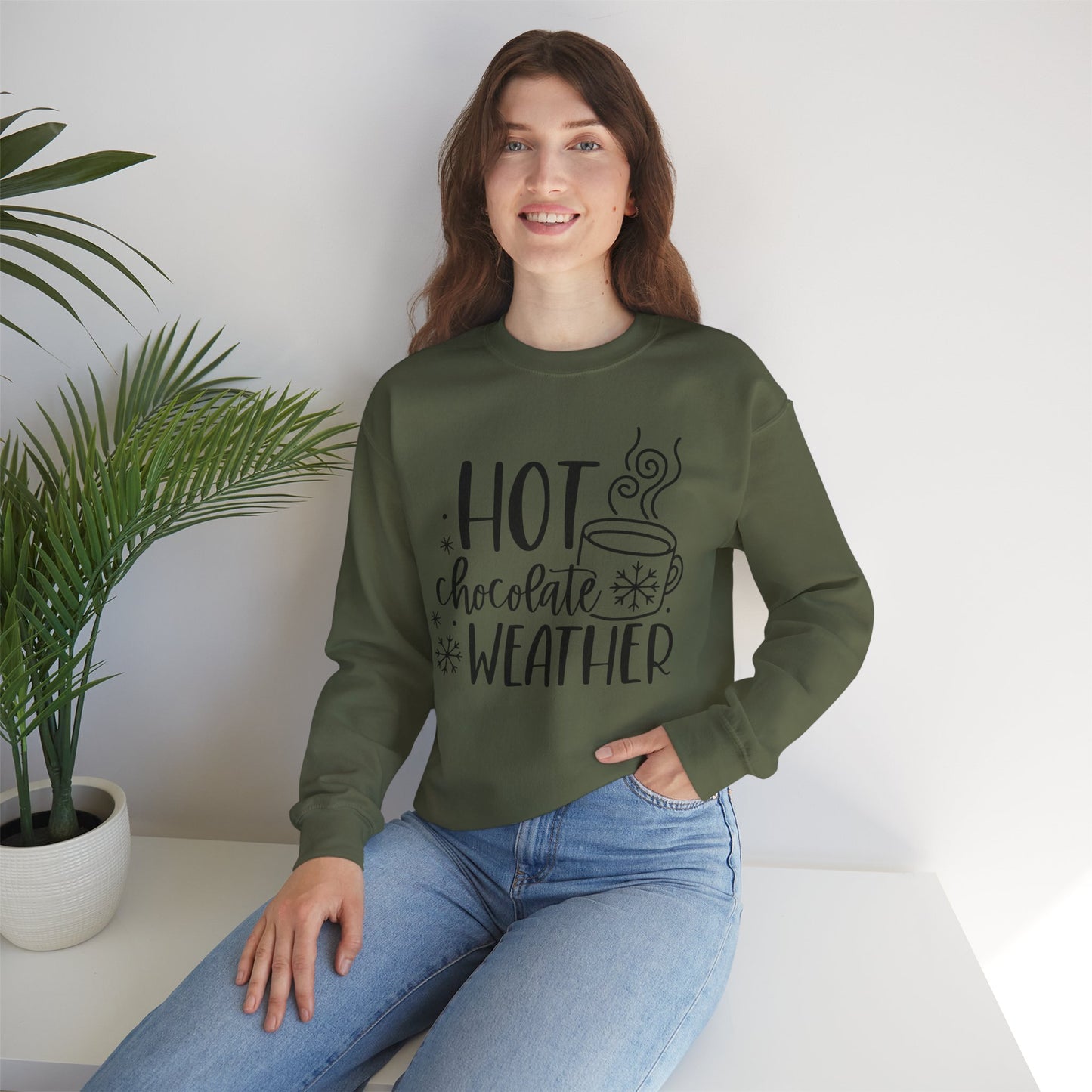 Hot Chocolate Weather Winter/Fall Sweatshirt