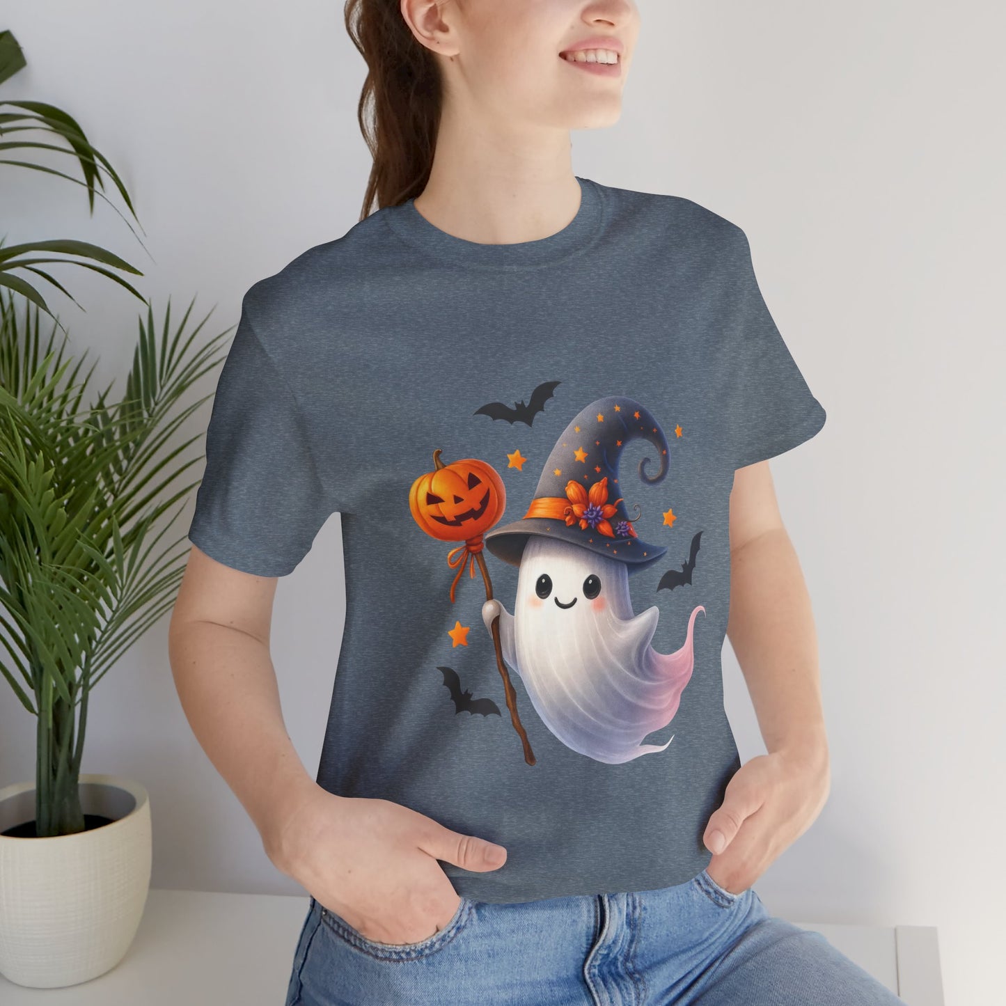 Halloween Ghost Tee, Funny Ghost Shirt, Unisex Halloween T-Shirt, Pumpkin Tee, Spooky Season Apparel, Cute Halloween Gift