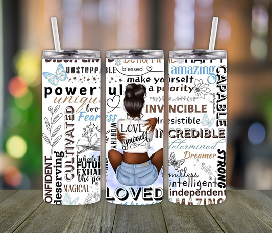 Motivational and Empowering Women's Tumbler