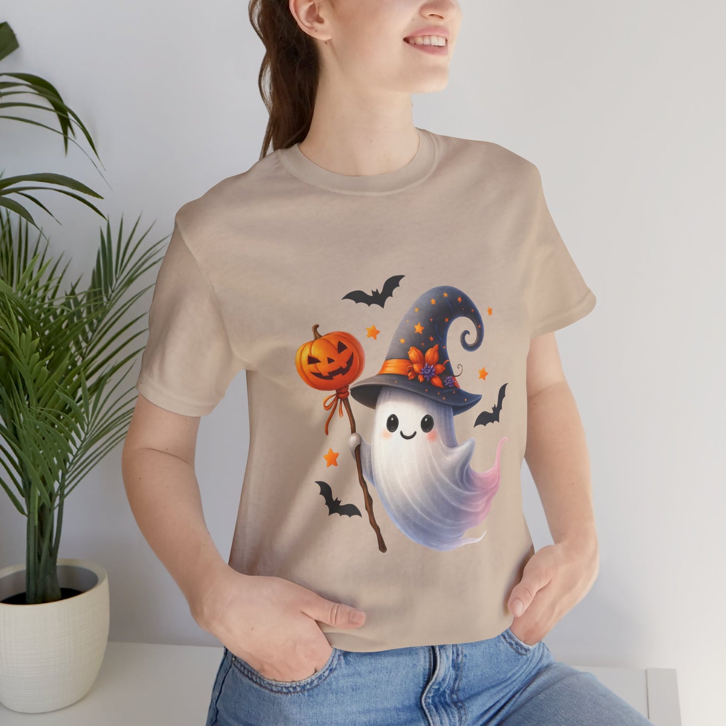 Halloween Ghost Tee, Funny Ghost Shirt, Unisex Halloween T-Shirt, Pumpkin Tee, Spooky Season Apparel, Cute Halloween Gift