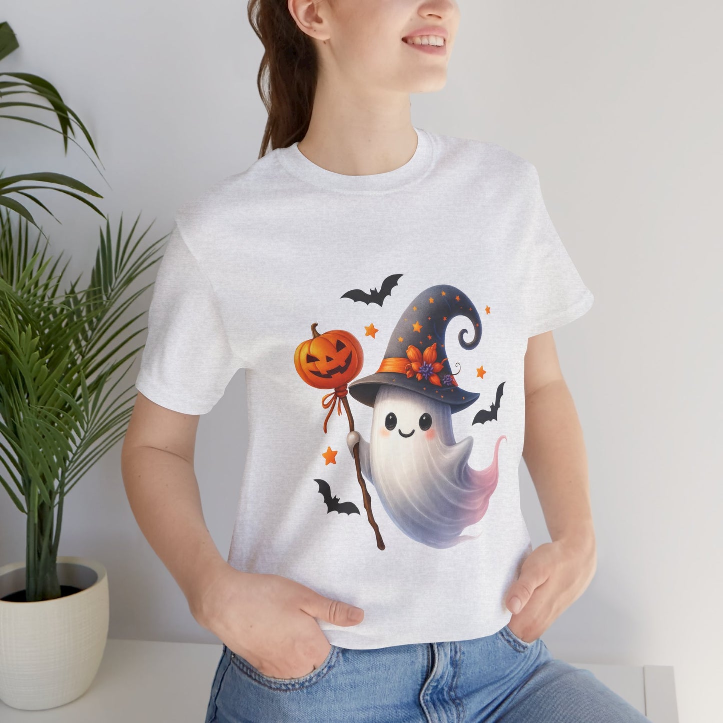 Halloween Ghost Tee, Funny Ghost Shirt, Unisex Halloween T-Shirt, Pumpkin Tee, Spooky Season Apparel, Cute Halloween Gift