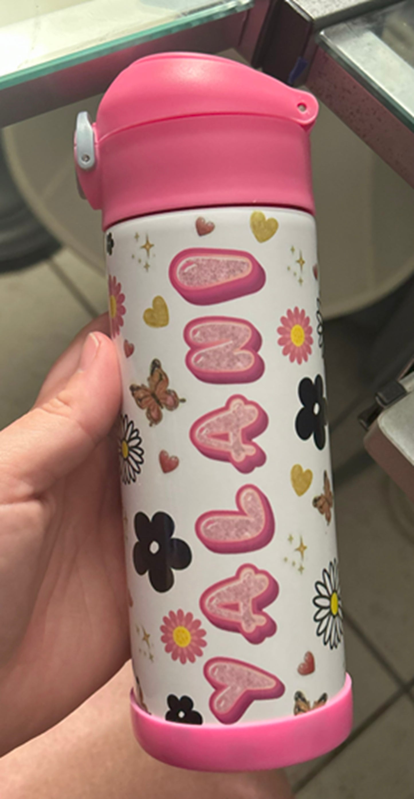 Custom Toddler Kids Tumbler - (Personalized Name Design Option)