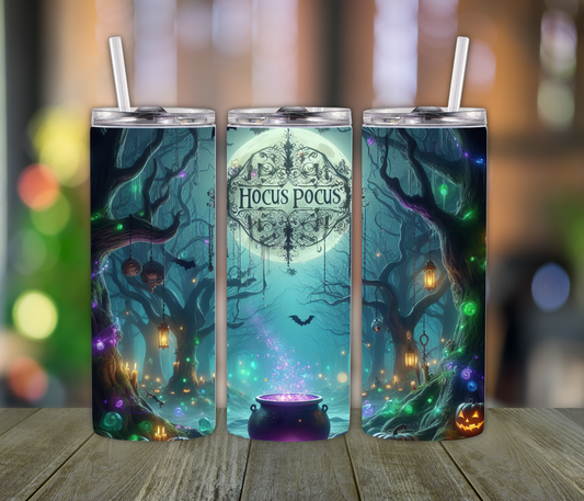 Hocus Pocus Witchy Vibes Tumbler – 20oz Halloween Cup for Fall-Loving Mamas & Spooky Girls